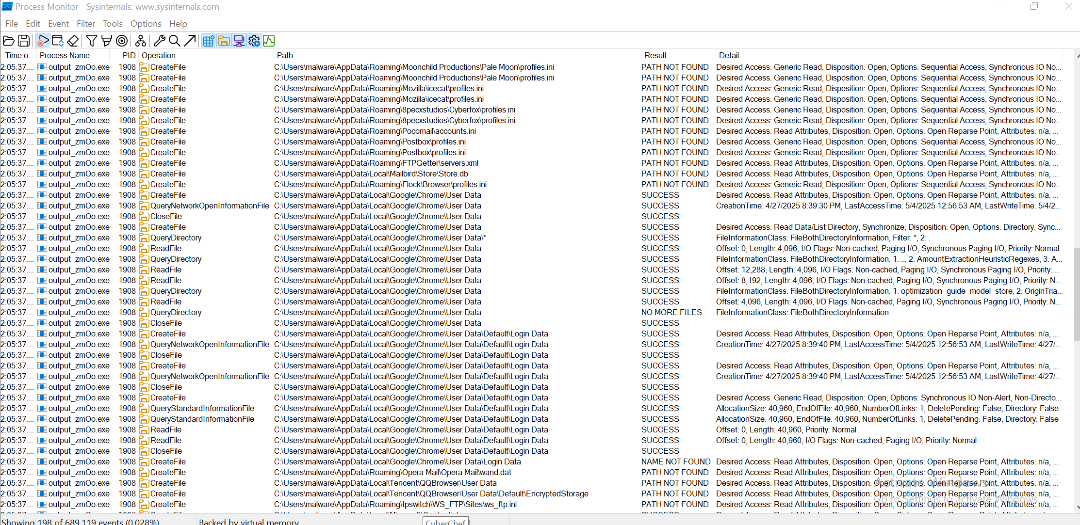 Procmon Files AppData 3