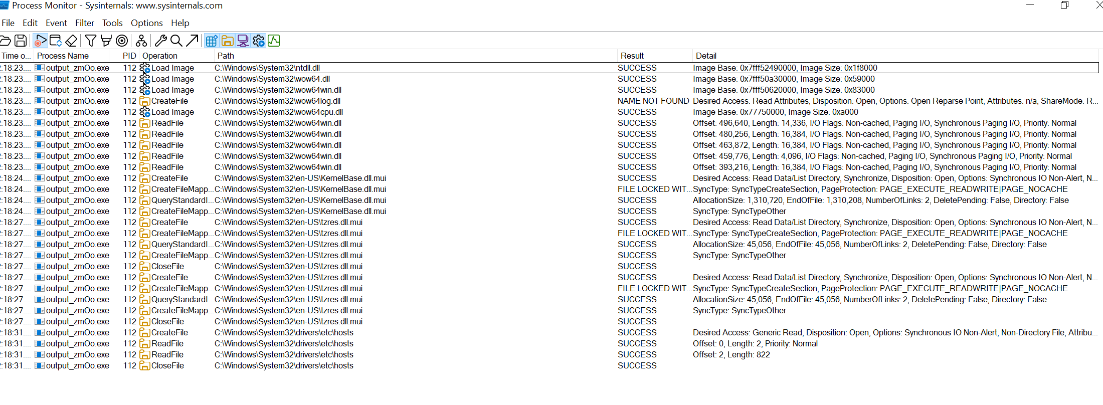 Procmon Files System32