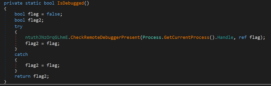 RAT Anti Analysis Debug