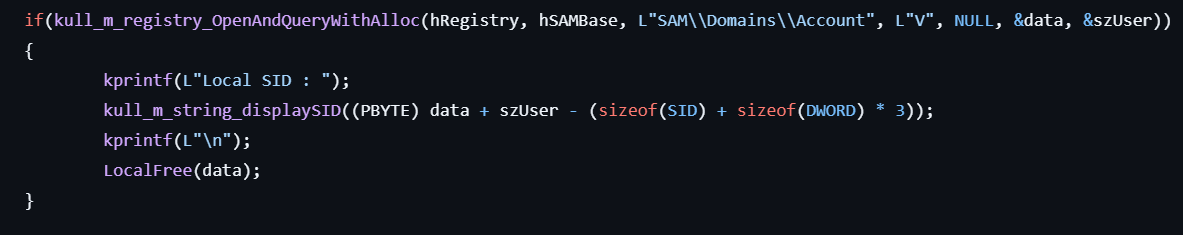 kuhl-m-lsadump-getusersandsamkey