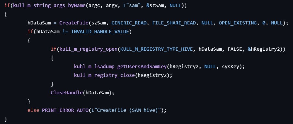 kuhl-m-lsadump-sam-2