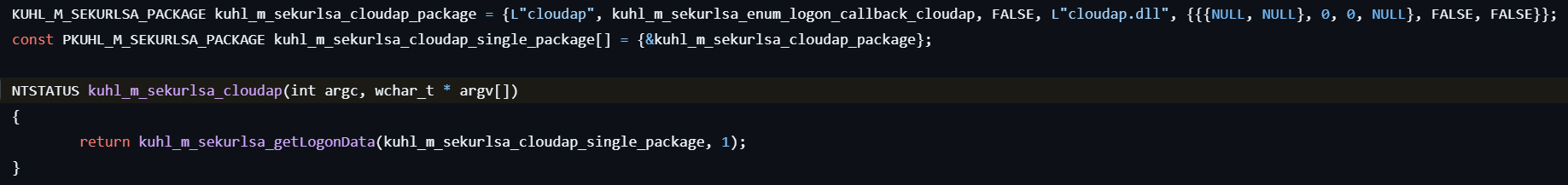 kuhl-m-sekurlsa-cloudap