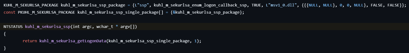 kuhl-m-sekurlsa-ssp