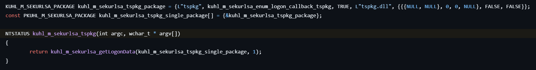 kuhl-m-seckurlsa-tspkg