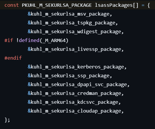lsasspackages