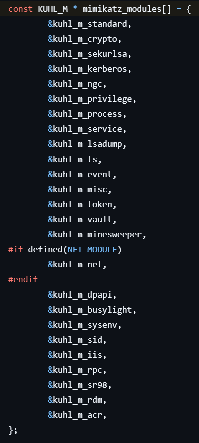 mimikatz_modules