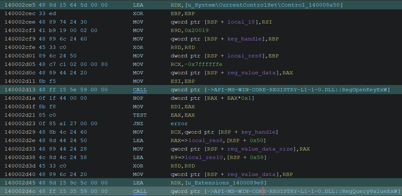 disasm-lsass-main-resolve-apis-in-lsasrv-dll